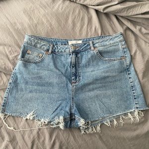 Top shop denim mom shorts